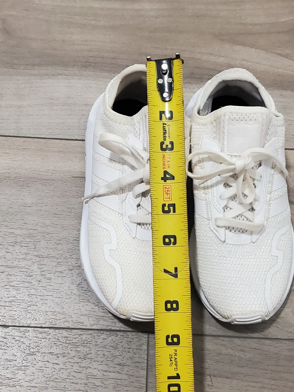 adidas Off-White Knit Lace-Up Sneakers